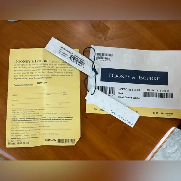 Dooney & Bourke Black Domed Satchel with Handles or Crossbody Bag Like New - Picture 3 of 16